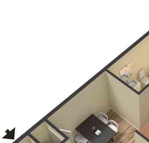 1 bed 1 bath